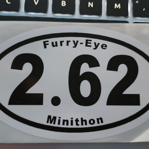 Furry-eye Minithon 2.62 Mile Sticker
