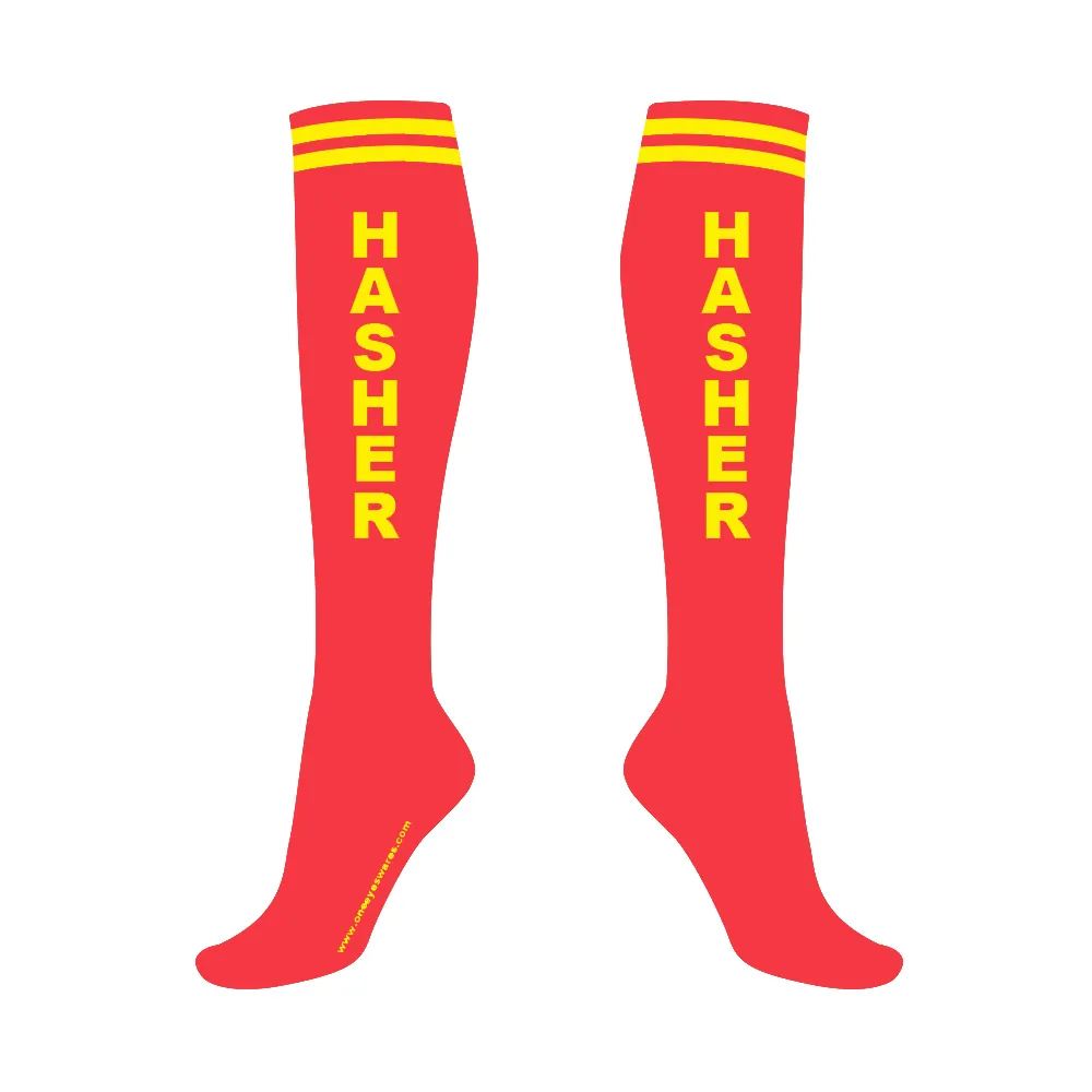 Hasher Shiggy Socks - Red